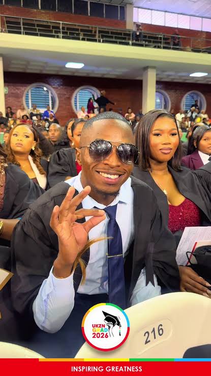 UKZN graduate seated at ceremony